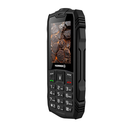 SALE OUT. Hammer ROCK LTE | Black | 2.4 " | IPS | 48 MB | 128 MB | Dual SIM | 3G | Main camera resolution 2 MP | 3000 mAh | USED, REFURBISHED, WITHOUT  ACCESSORIES