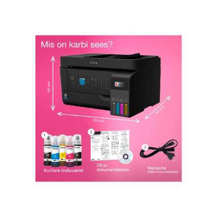 Epson | Multifunctional printer | EcoTank L5590 | Inkjet | Colour | Inkjet Multifunctional Printer | A4 | Wi-Fi | Black