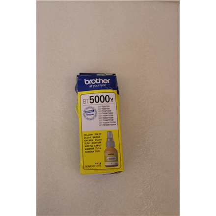 SALE OUT. Brother BT-5000Y Yellow ink bottle | SALE OUT. Brother BT5000Y | Ink Cartridge | Yellow | DAMAGED PACKAGING