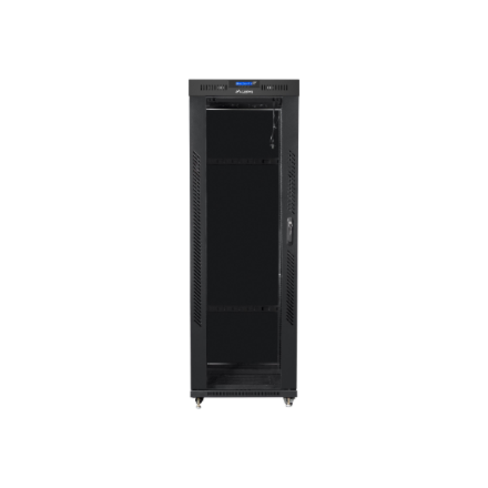 Lanberg | Rack cabinet 19" free-standing 37U/600x800 (flat pack) with glass door, LCD | FF01-6837-12BL | Black