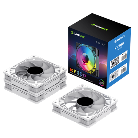 Gamemax Case Fan | KF300 WH | White