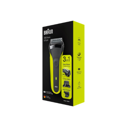 Braun | Shaver | 300BT | Operating time (max) 30 min | NiMH | Green