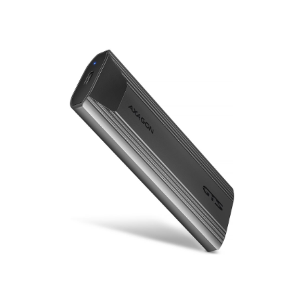 AXAGON USB-C 10Gbps - M.2 NVMe and SATA SSD THIN SCREWLESS box | EEM2-GTS2