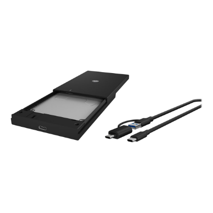 Raidsonic | ICY BOX | IB-200T-C3 Enclosure for 1x SSD/HHD with USB 3.2 Gen 1 Type-A/Type-C combi-cable | 1 x 2.5 "SATA I, II, III