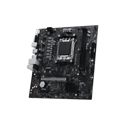MSI PRO A620AM-B EVO | Processor family AMD | Processor socket AM5 | DDR5 | Supported hard disk drive interfaces SATA, M.2 | Number of SATA connectors 2