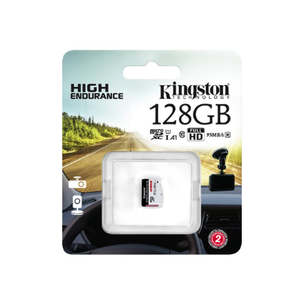 Kingston | Endurance 95R | 128 GB | Micro SD | Flash memory class 10