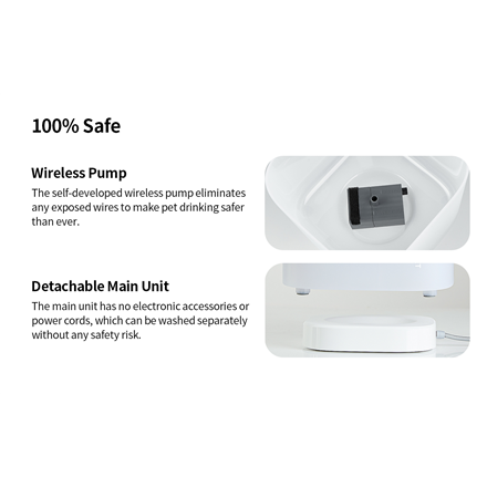 PETKIT | Smart Pet Drinking Fountain | Eversweet Solo | Capacity 1.8 L | Filtering | Material Plastic | White