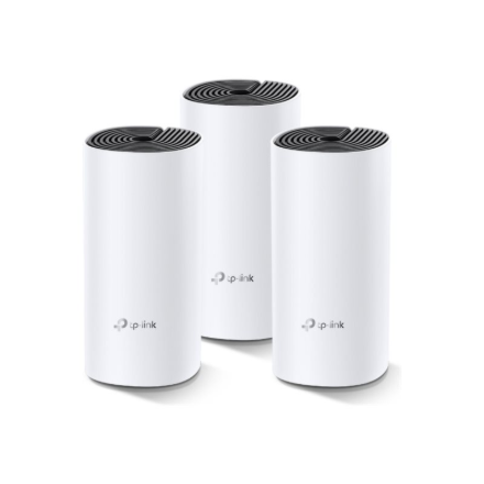 Whole Home Mesh WiFi System | Deco M4 (3-Pack) | 802.11ac | 300+867 Mbit/s | 10/100/1000 Mbit/s | Ethernet LAN (RJ-45) ports 2 | Mesh Support Yes | MU-MiMO Yes | No mobile broadband | Antenna type 2xInternal | No