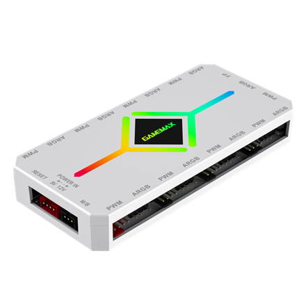 Gamemax | V4.0 ARGB PWM HUB WT | Hub for Gaming Chassis