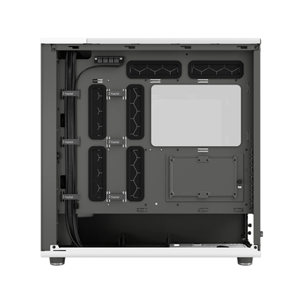 Fractal Design Computer Case | North XL | Chalk White TG Clear | ATX