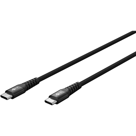 Goobay | USB-C Supersoft Textile Cable with Metal Plugs | 73954