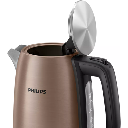 Philips | Kettle | HD9355/92 Viva Collection | Electric | 1740 W | 1.7 L | Stainless steel | 360° rotational base | Copper