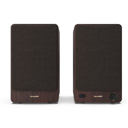 Sharp CP-SS30 Bookshelf Speakers, Brown | Sharp | Speakers | CP-SS30(BR) Bookshelf | 60 W | Bluetooth | Brown | Wireless connection