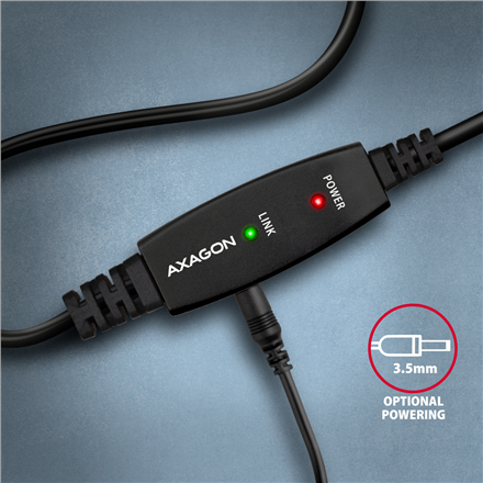 AXAGON | USB repeater cable, 10 m | ADR-210B | USB Type A - USB Type B