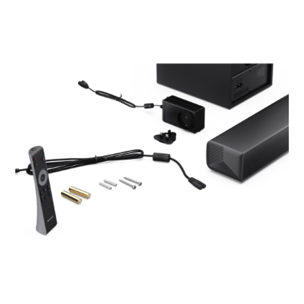 Sharp Compact 2.1 Soundbar with Wireless Subwoofer | HT-SBW121 | 240 W | Bluetooth | Black | Wireless connection
