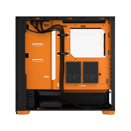 Fractal Design | Pop Air RGB | Side window | Orange Core TG Clear Tint | ATX, mATX, Mini ITX | ATX