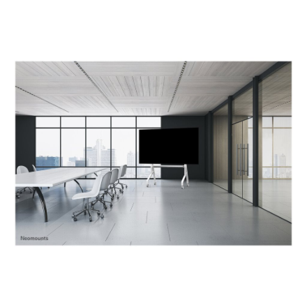 Neomounts Floor stand | FL50-575WH1 TV trolley | Adjustable Height | 65-110 " | Maximum weight (capacity) 125 kg | White