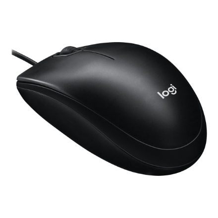 Logitech | Mouse | M100 | Optical mouse | Optical | Wired | Black