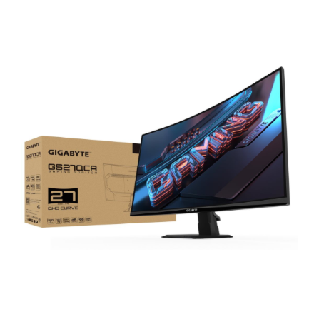 Gigabyte | GS27QCA EK | 27 " | VA | 180 Hz | 1 ms | 2560 x 1440 pixels | 250 cd/m² | HDMI ports quantity 2