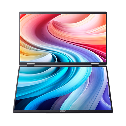 Acer | PD163QBMIUUX PD3 Series | 16 " | IPS | 16:9 | 60 Hz | 8 ms | 2x1920 x 1080 pixels | 250 cd/m² | HDMI ports quantity 1 | Black