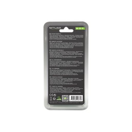 Muse | Pocket radio | M-03R | Black