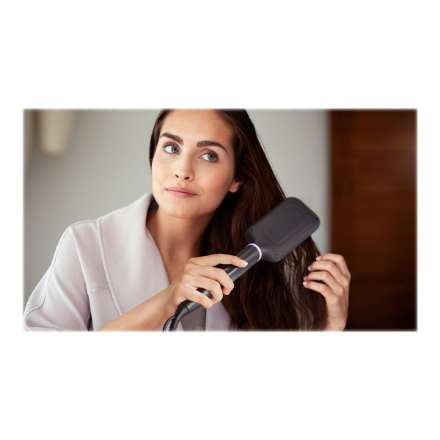 Philips | StyleCare Essential Heated straightening brush | BHH880/00 | Warranty 24 month(s) | Ceramic heating system | Temperature (min) 170 °C | Temperature (max) 200 °C | Number of heating levels 2 | Black
