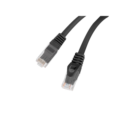Lanberg | Patchcord Cat.6 UTP LSZH CU | PCU6-10CU-0200-BK | 2 m | Black