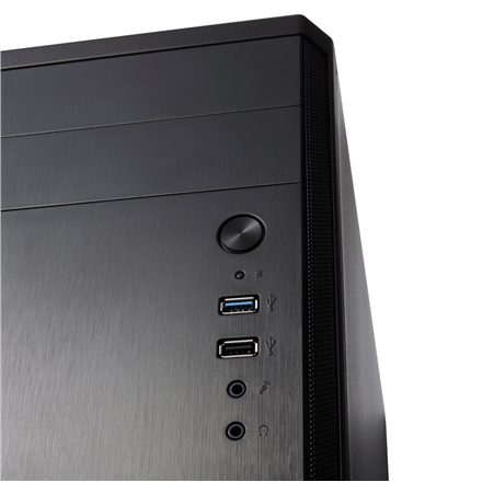 Fractal Design | CORE 1100 | Black | Micro ATX | ATX PSUs, up to 185mm if a typical-length optical drive is mounted