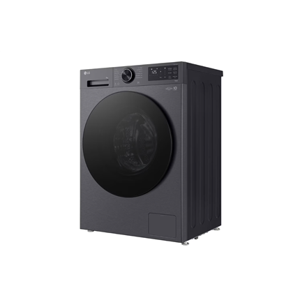 LG Washing machine | F2X50S9TBB | Energy efficiency class A | Front loading | Washing capacity 9 kg | 1200 RPM | Depth 48 cm | Width 60 cm | Display | LED | Steam function | Direct drive | Wi-Fi | Matte Black