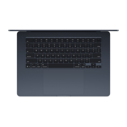 Apple MacBook | Air | Midnight | 15 " | IPS | 2880 x 1864 pixels | Apple M4 | 16 GB | Solid-state drive capacity 512 GB | Apple M4 chip 10-core CPU/10-core GPU | macOS | 802.11ax | Bluetooth version 5.0 | Keyboard language Swedish | Keyboard backlit