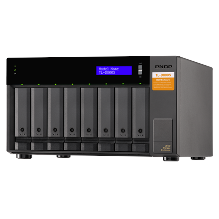 QNAP High-performance desktop SATA 6Gbps JBOD storage enclosure | TL-D800S