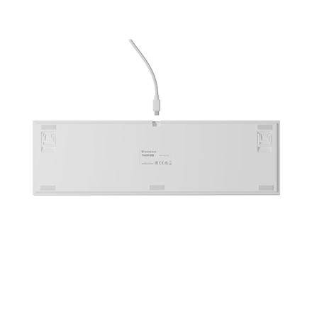 Genesis Thor 404 | Mechanical Gaming Keyboard | Wired | US | Gateron Yellow Pro | White