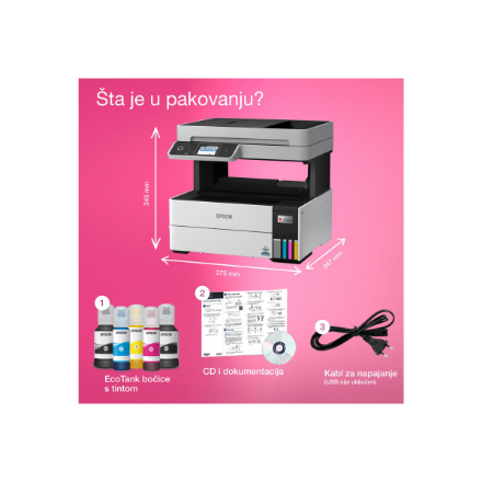 Epson | Multifunctional printer | EcoTank L6490 | Inkjet | Colour | 4-in-1 | Wi-Fi | Black and white