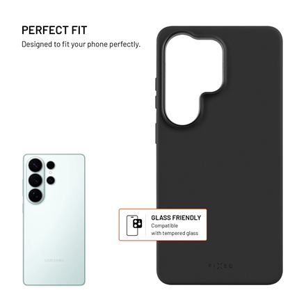 Fixed MagFlow | Back cover | Samsung | Galaxy S26 Ultra | Liquid silicon | Black
