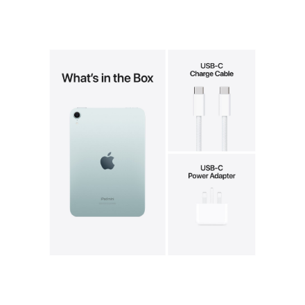 Apple iPad Mini | 8.3 " | Blue | Liquid Retina | 2266 x 1488 pixels | A17 Pro | 128 GB | Wi-Fi | Bluetooth | iOS | Warranty 12 month(s)