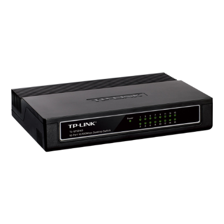 TP-LINK | Switch | TL-SF1016D | Desktop | 10/100 Mbps (RJ-45) ports quantity 16 | Power supply type External