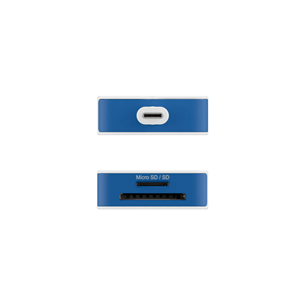 Hyper HyperDrive Flex 8 Port USB-C Hub, White/Blue | HD4102BUGL | HDMI ports quantity 1