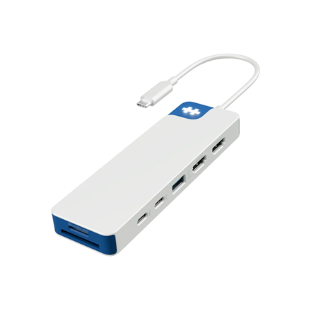Hyper HyperDrive Flex 9 Port Dual 4K HDMI Dock, White/Blue | HD4103BUGL | HDMI ports quantity 2