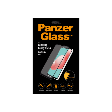 PanzerGlass | Case Friendly Screen Protector | 7252 | Samsung | Galaxy A32 5G | Black/Transparent