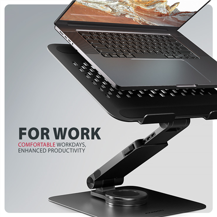 AXAGON STND-LRB stand with 360° rotation for laptops and tablets | Adjustable Height, Angle | 10-17.3 " | Maximum weight (capacity) 5 kg | Black