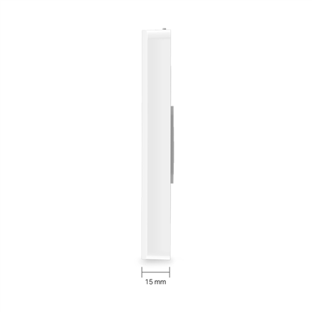 TP-LINK | AX1800 Wall-Plate Dual-Band Wi-Fi 6 Access Point | EAP615-Wall | 802.11ax | 10/100/1000 Mbit/s | Ethernet LAN (RJ-45) ports 4 | MU-MiMO Yes | PoE out