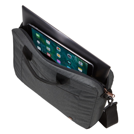 Case Logic | Era Attaché | Fits up to size 14 " | Messenger - Briefcase | Obsidian | Shoulder strap