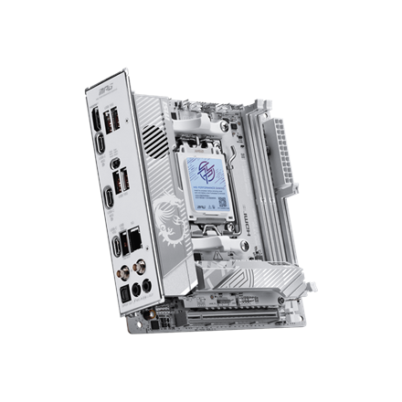 MSI MPG X870I EDGE TI EVO WIFI | Processor family AMD | Processor socket AM5 | DDR5 | Supported hard disk drive interfaces SATA, M.2 | Number of SATA connectors 2