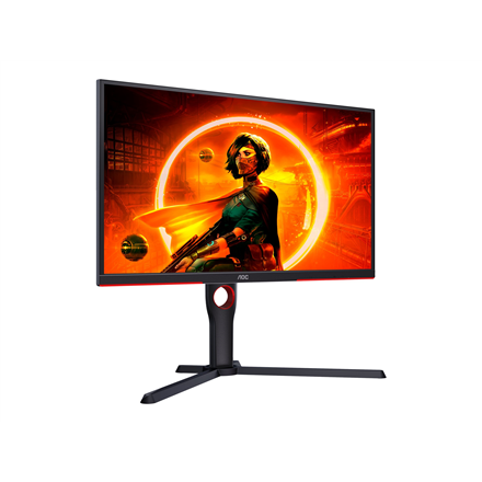 AOC | Monitor | 25G3ZM/BK | 24.5 " | VA | FHD | 16:9 | 240 Hz | 1 ms | 1920 x 1080 | 300 cd/m² | HDMI ports quantity 2 | Black/Red | Warranty 36 month(s)
