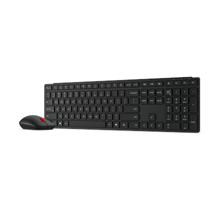 Lenovo Multi-Mode Pro Combo Keyboard and Mouse 6000-US Euro | Keyboard and Mouse Set | Wireless | Mouse included | Bluetooth | US Euro | Eclipse Black