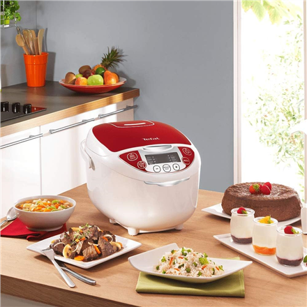 TEFAL | RK705138 Multicooker| 600 W | 5 L | Red, White | TEFAL | RK705138 | 600 W | 5 L | Red, White