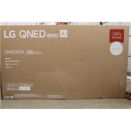 SALE OUT. LG TV | 86QNED85A3C | 86 | Smart TV | webOS 25 | 4K UHD | DAMAGED PACKAGING