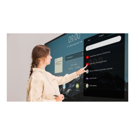 Benq Education Interactive | RE7504 | Precision IR | 75 " | 450 cd/m² | Landscape | 18/7 | Android | A73 × 4 + A53 × 4 | Touchscreen | 450 cd/m² | 8 ms