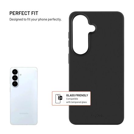 Fixed MagFlow | Back cover | Samsung | Galaxy S26 | Liquid Silicon | Black