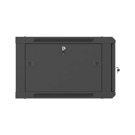 Lanberg Wall mounted installation cabinet 19" 6U 600X600 | WF01-6606-23B | Black